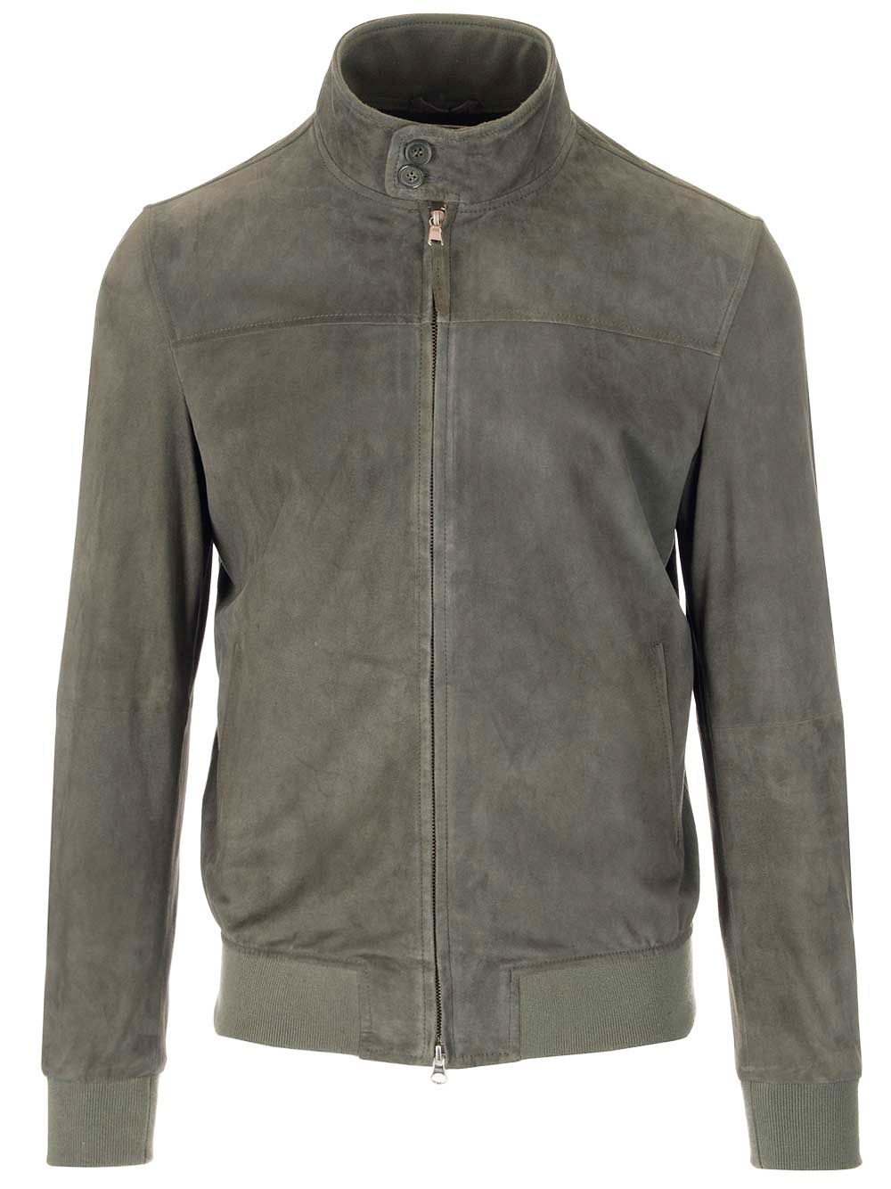 Al Duca D'Aosta 1902 Suede Bomber Jackets - Green | 5b95c61d6b6cdd1c317eba8f08877775907a944f