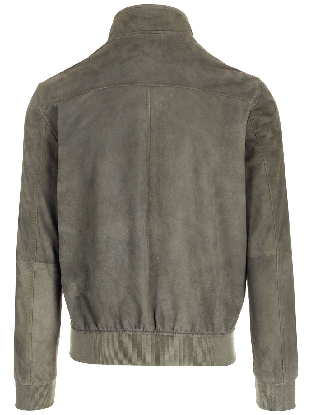 Al Duca D'Aosta 1902 Suede Bomber Jackets - Green | 5d0363718b7d81120c35acf9ff8d4e6d3716decd