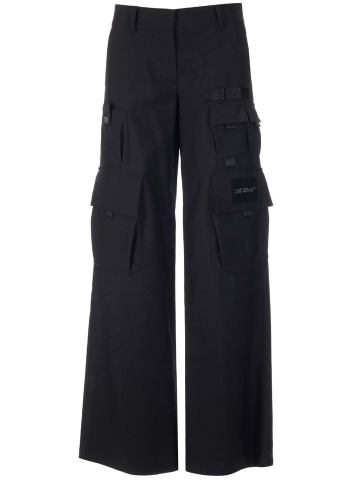 Off-White Black Cargo Pants Trousers - Black | 04b86819c838a0fded40ef8c2db4b0325fc8978f