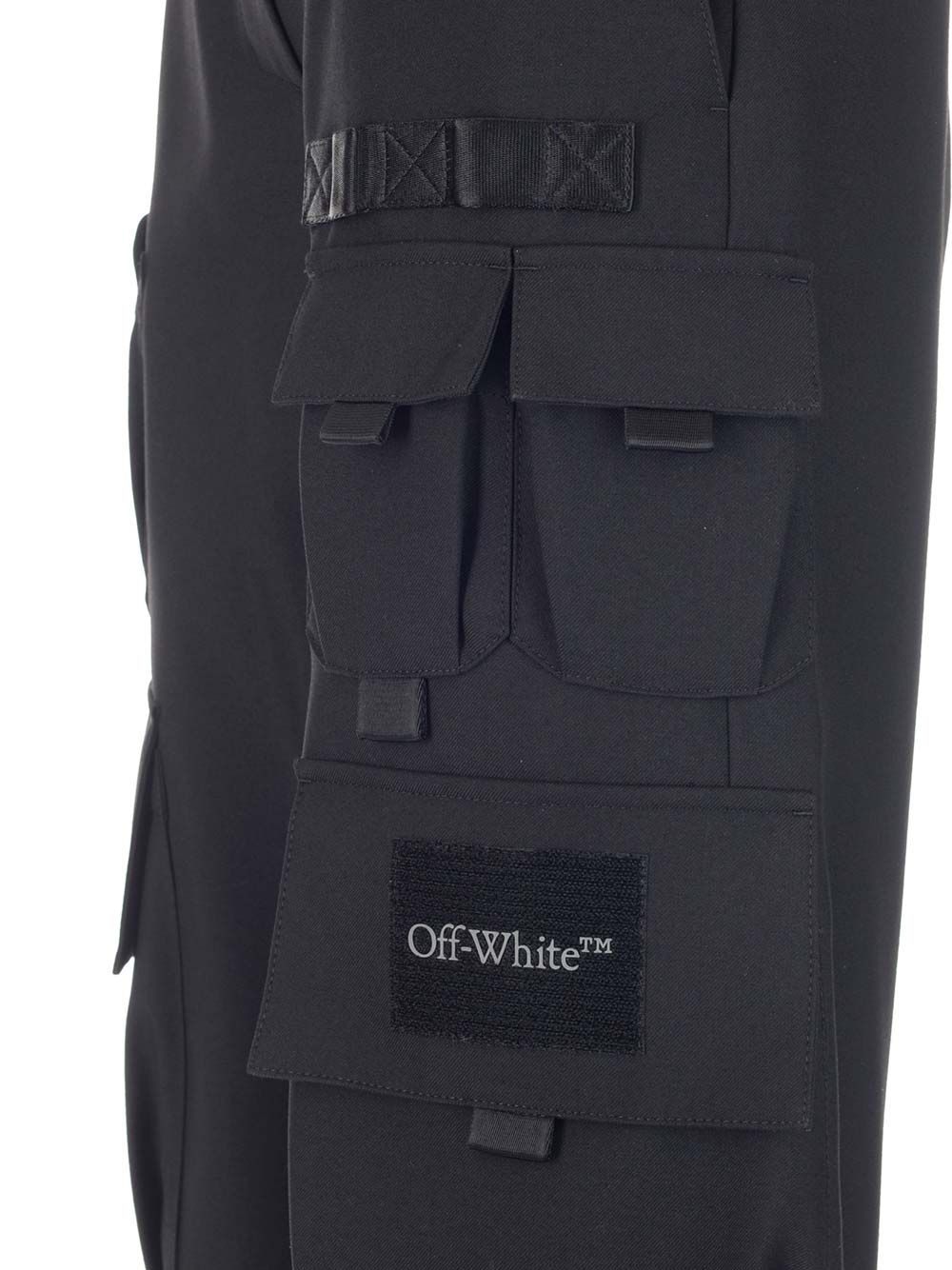 Off-White Black Cargo Pants Trousers - Black | b14895ed0686df14a54f0b83494b80fce8688839