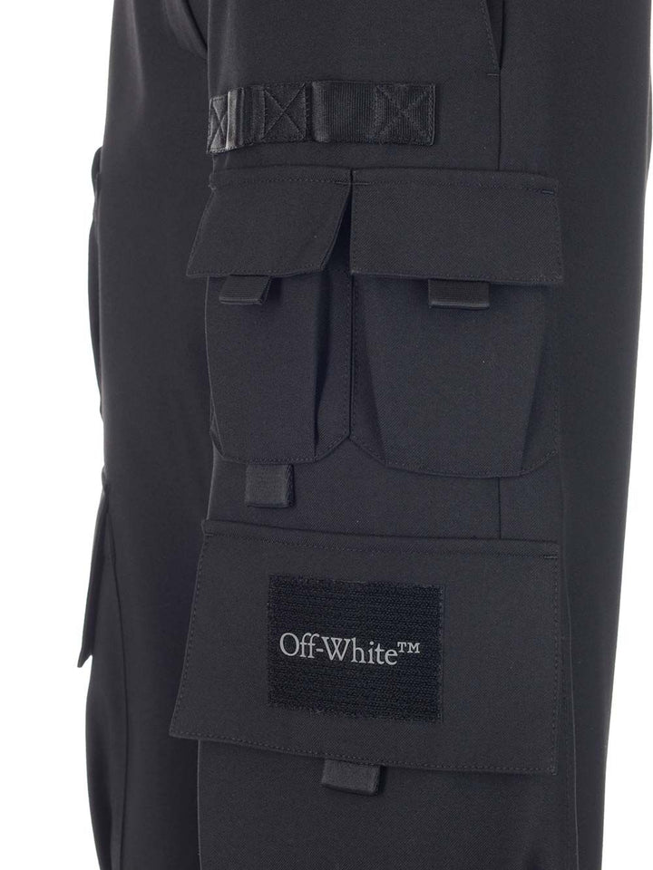 Off-White Black Cargo Pants Trousers - Black | b14895ed0686df14a54f0b83494b80fce8688839