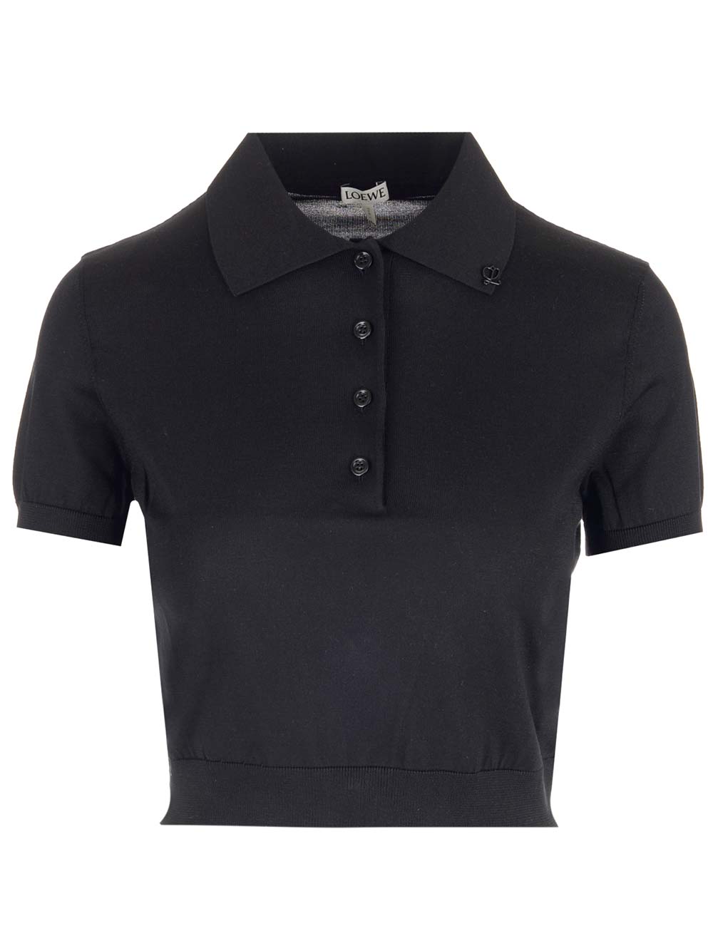 Loewe Cropped Polo shirt - Black | 08e70bdb7fc7173cef2f33b0e1f1a6fa4f7b7c6f