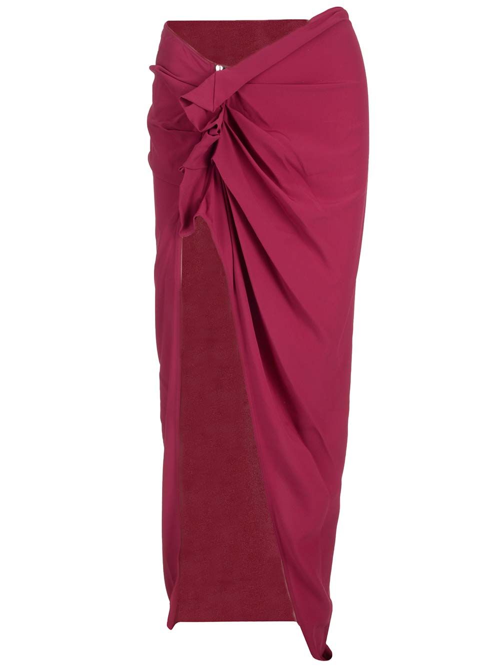Rick Owens Red Silk Jersey Skirts - Rose | c8cef944b54367a79b2cc2775d7cefd68f04fbed