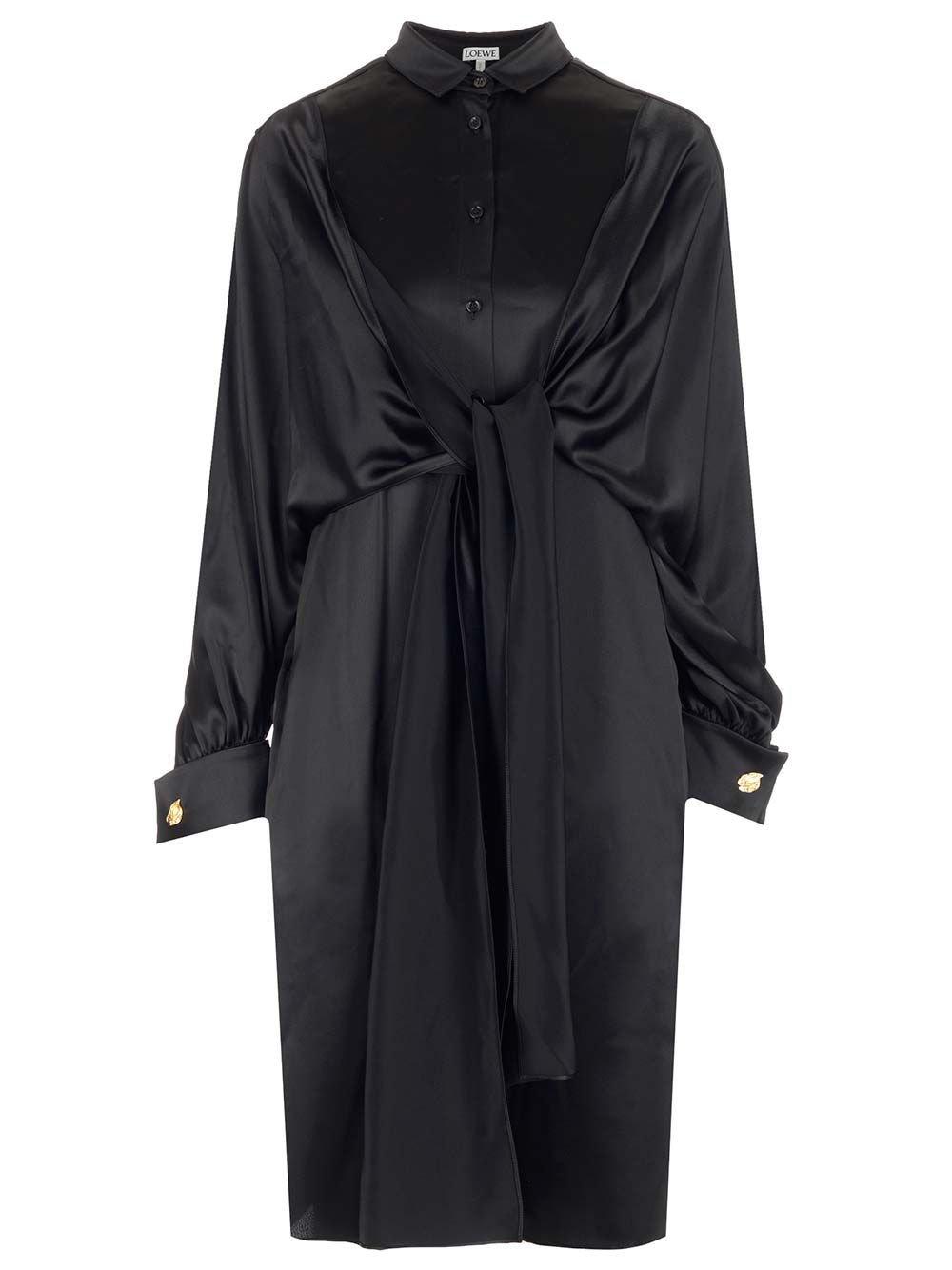 Loewe Knot Dress Dresses - Black | 16a1fa63118338d3527cc4144d2c1224e550c3d7