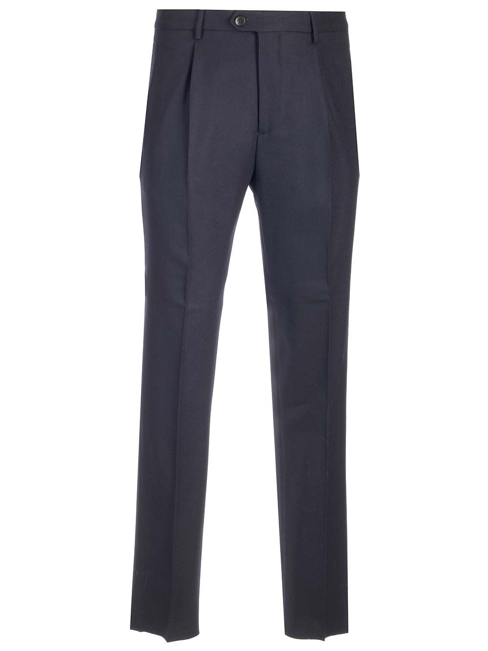 Etro In Stretch Wool Trousers - Blue | 5b33dfc5b7b81e1fc57ef0515a1bfb0e28daa70b