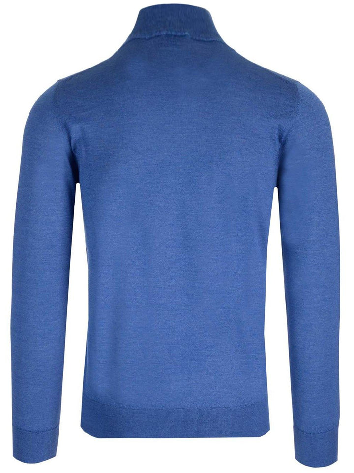 Al Duca D'Aosta Cashmere And Silk Turtleneck Sweater Knitwear - Light blue | fc40aa4a27291e7521b2ff87372b98e5408ee5f9