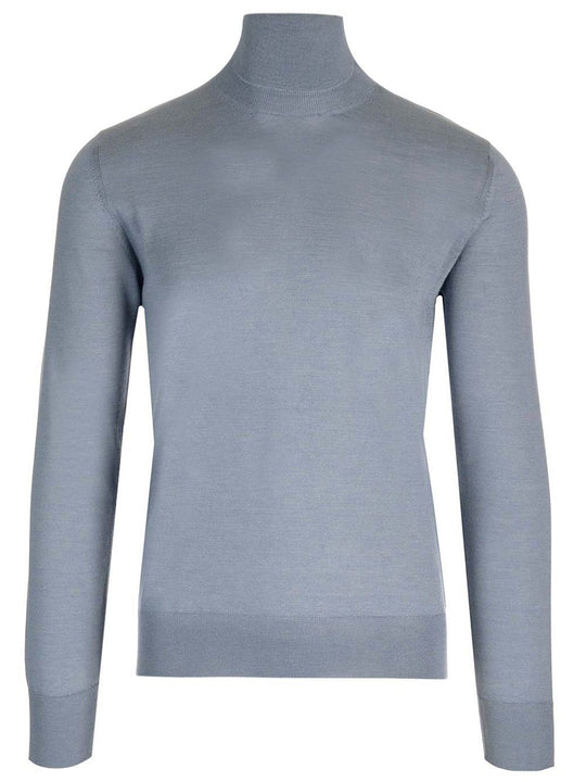 Cashmere And Silk Turtleneck Sweater Knitwear Grey