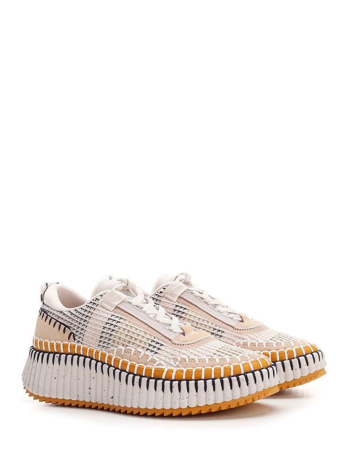 Chloe' Nama Sneakers - Beige | 08d155fd8bd6cb53e1c1a91585a54595540ea968