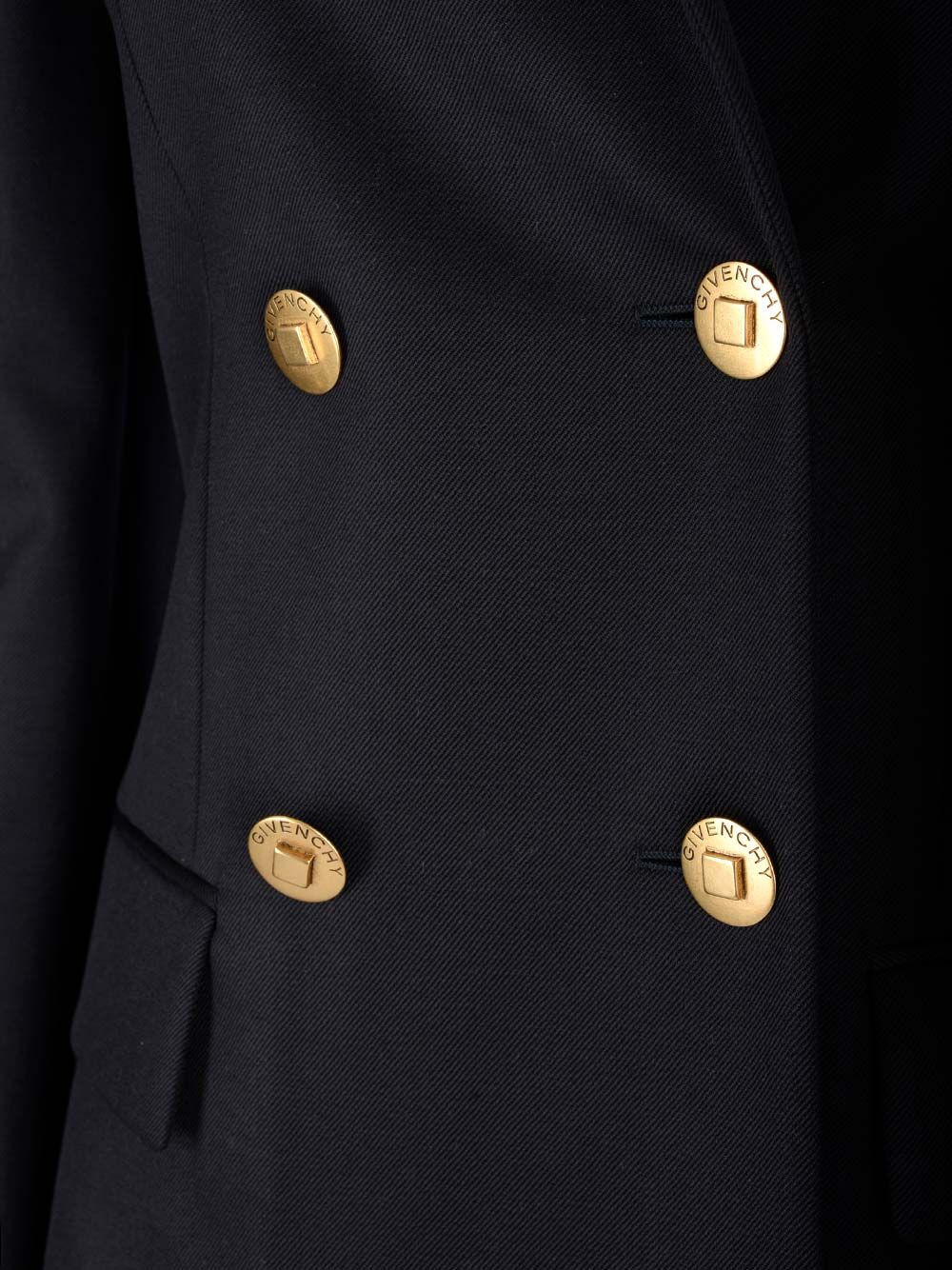 Givenchy Double-Breasted Blazer Jackets - Blue | 57860da58314bb50f79681a8c570dbbab9946b2c