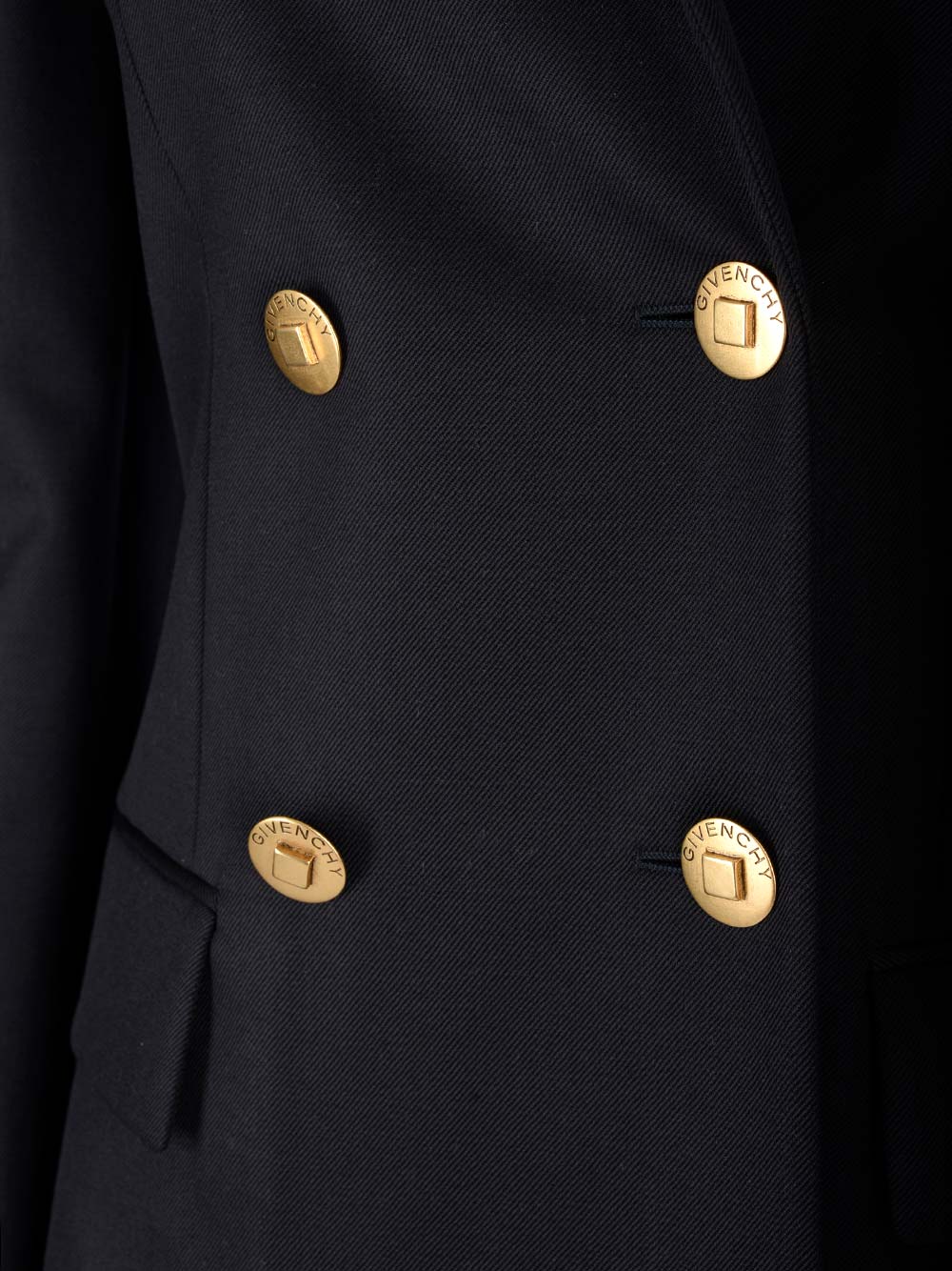 Givenchy Double-Breasted Blazer Jackets - Blue | 970a74c84b7c107f15d42c2733929d6cd8856285
