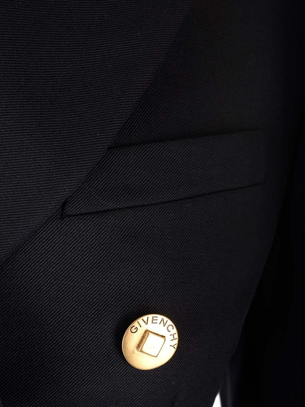 Givenchy Double-Breasted Blazer Jackets - Blue | a927a601b87d69f383db72b6733065179e76dfc2
