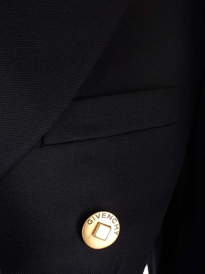 Givenchy Double-Breasted Blazer Jackets - Blue | a927a601b87d69f383db72b6733065179e76dfc2