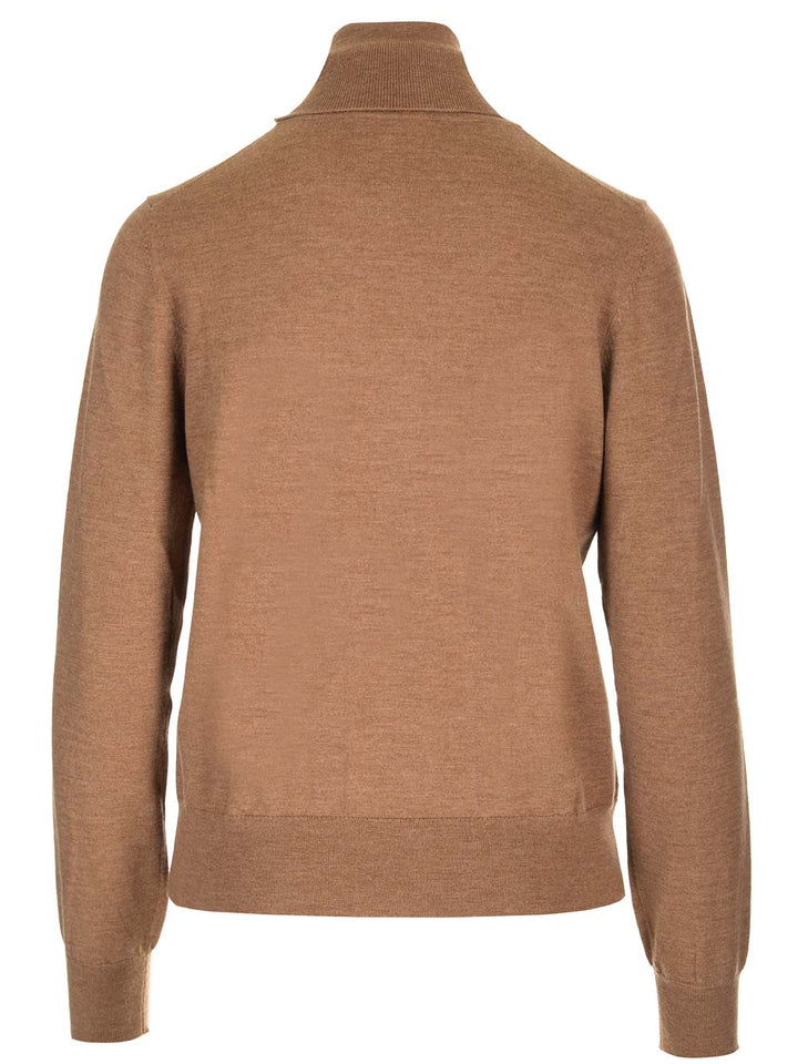 P.A.R.O.S.H. Wool And Cashmere Turtleneck Knitwear - Brown | f28715866bbd04040bce13b955dd4fb5603c296a
