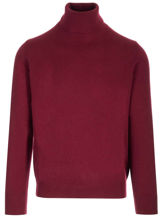 Cashmere Turtleneck Knitwear Bordeaux