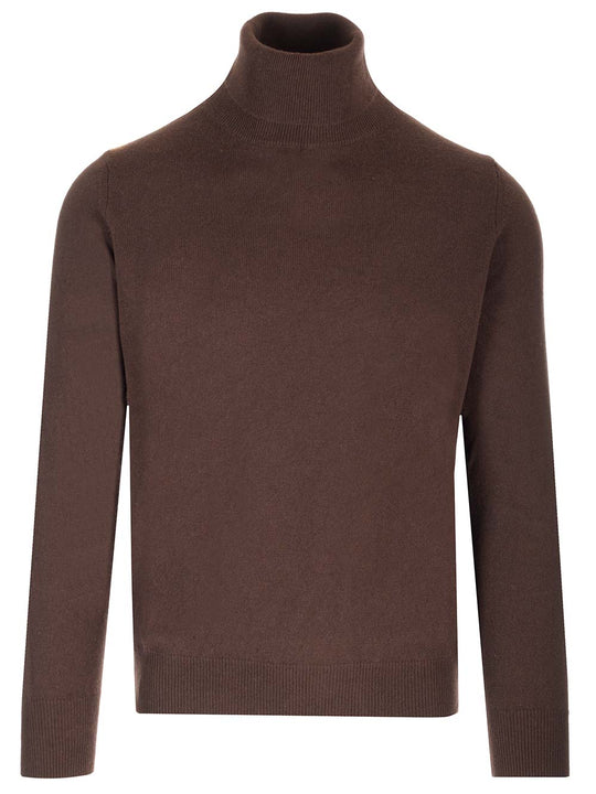 Cashmere Turtletneck Knitwear Brown
