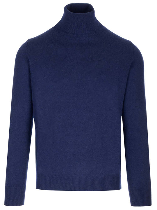 Cashmere Turtleneck Knitwear Blue