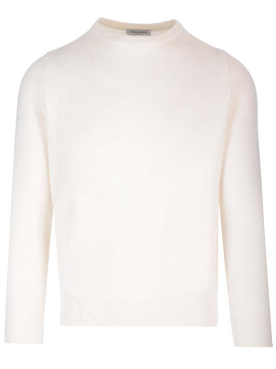 Crew Neck Sweater Knitwear White