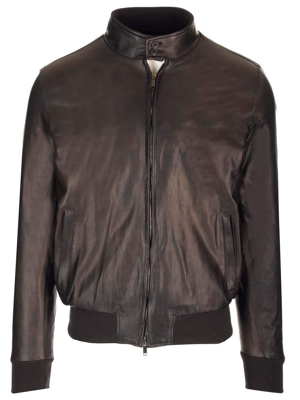 Al Duca D'Aosta 1902 Biker Leather Jacket Jackets - Brown | 354d669d31c06dde1edad722b20568b459eb4b6c
