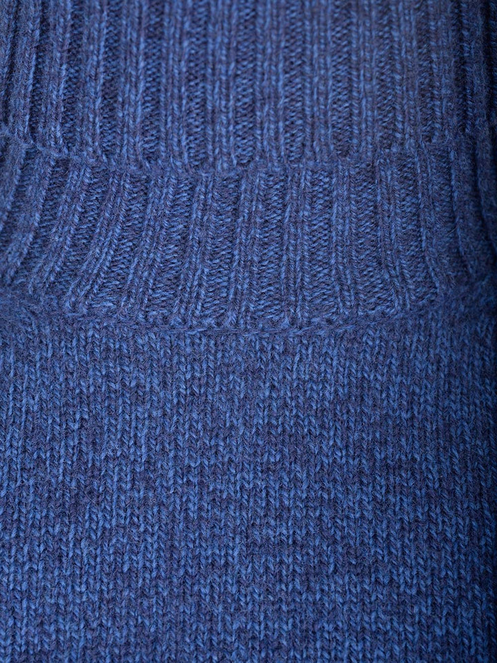 Al Duca D'Aosta 1902 Cashmere And Wool Turtleneck Knitwear - Blue | 8806aa6efa035864f9b4ae5288c3a61f1c35cb04