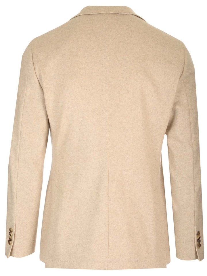 Al Duca D'Aosta Cashmere Single-Breasted Jacket Jackets - Beige | 232cb90ded3376e8da400289d69dd68e139897a2