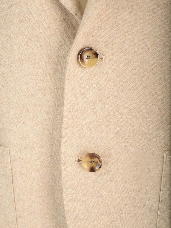Al Duca D'Aosta Cashmere Single-Breasted Jacket Jackets - Beige | d514d53588e150f849052120cc6b65f1e3a288f5