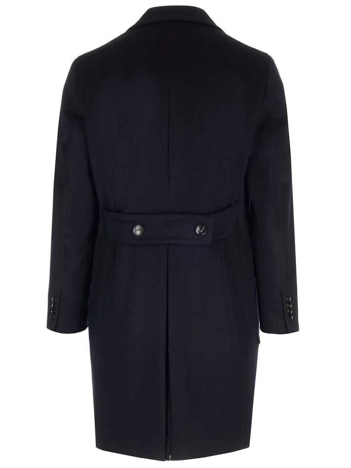 Al Duca D'Aosta Double-Breasted Coat Coats - Blue | b1046e2c7b9aaf4b2a7cd3e53b42de224662b314