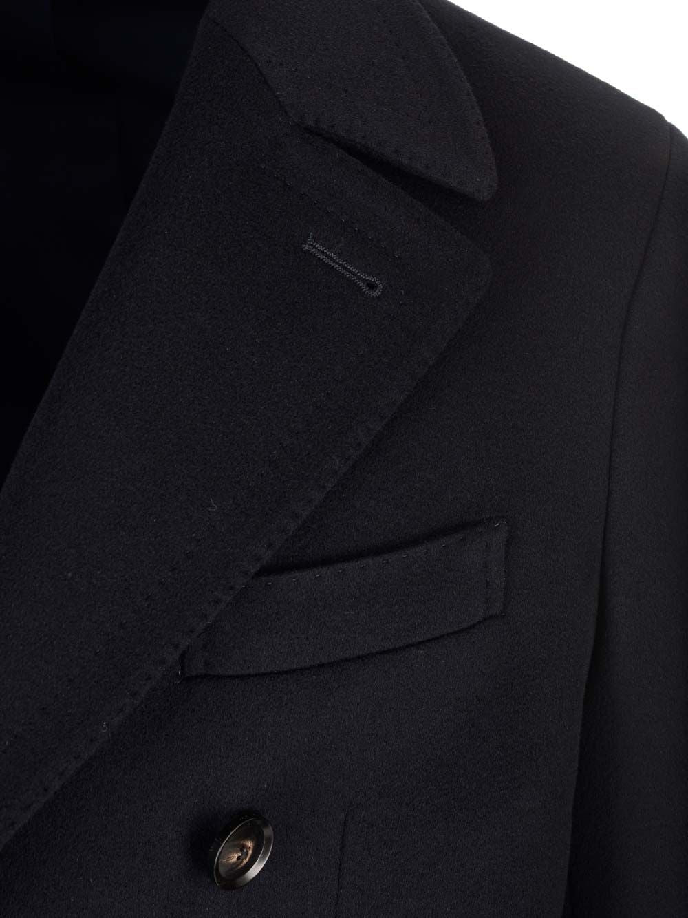 Al Duca D'Aosta Double-Breasted Coat Coats - Blue | 617f4b77aae6b671c0b3672f031e5601dc09a225