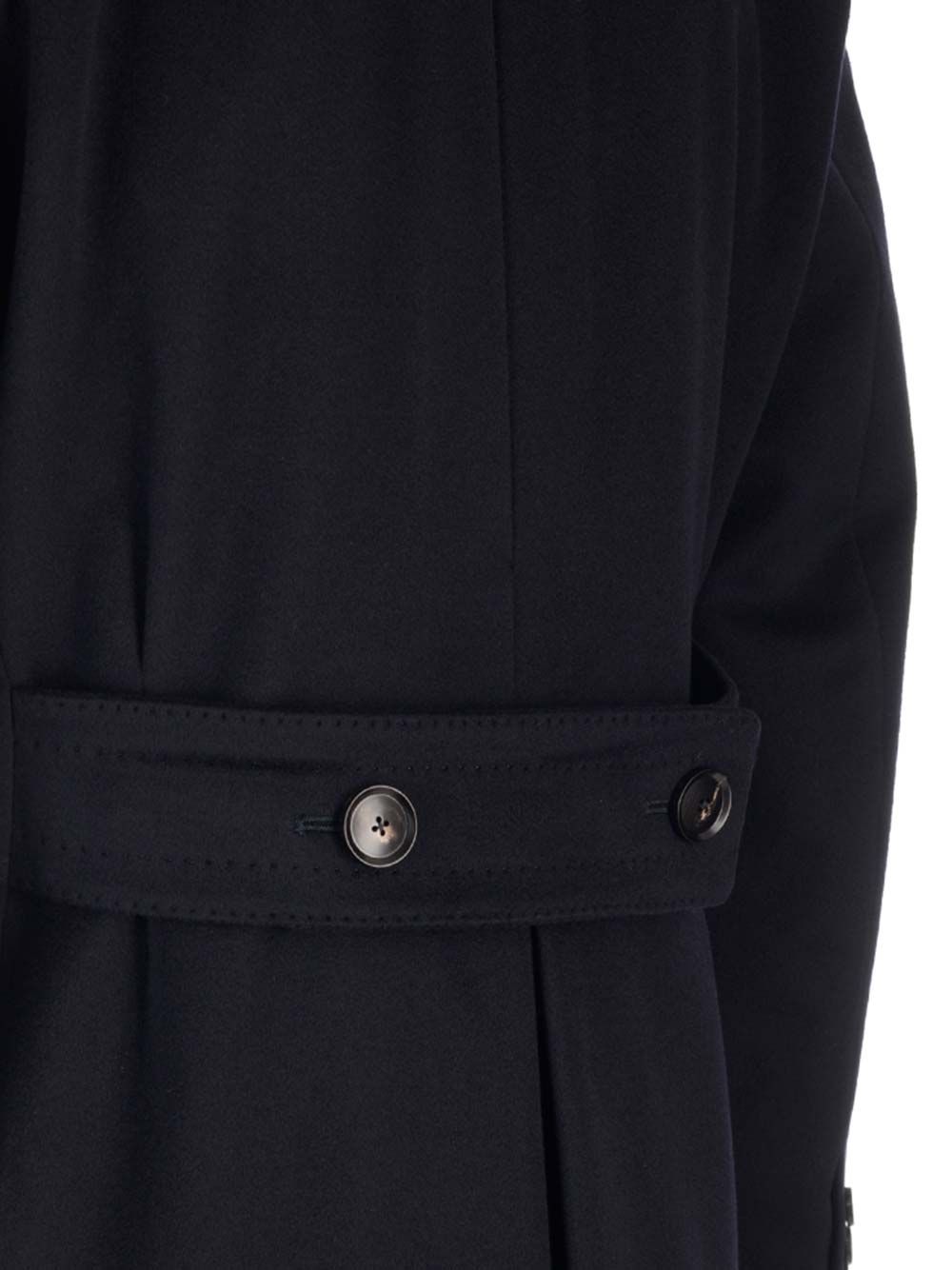 Al Duca D'Aosta Double-Breasted Coat Coats - Blue | 394b73118ceb758aa0d4fded9e97cc60ad0b8167