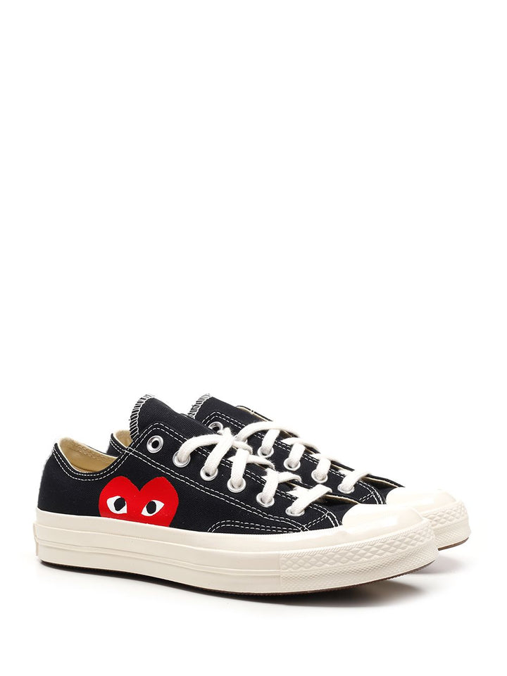 Comme Des Garcons Play Black Low-Top Converse With Red Heart Sneakers - Black | de5e8b710e524246ee220b386f03818c030f8d98