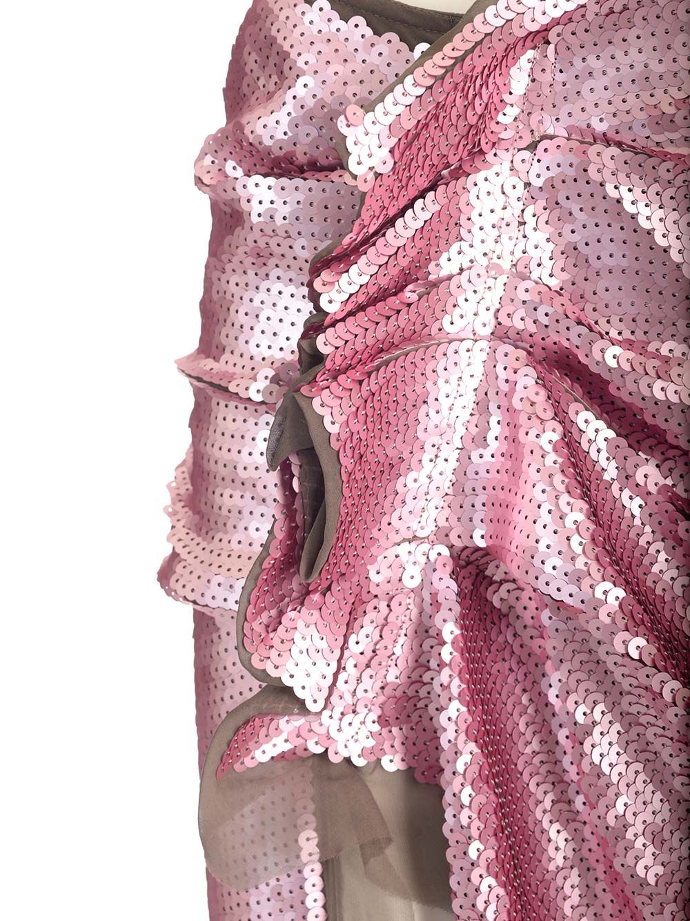 Rick Owens Long Skirt In Silk Chiffon With Sequins Skirts - Rose | fd4bfa7a482c14e493328aa8073af10c7312d59f