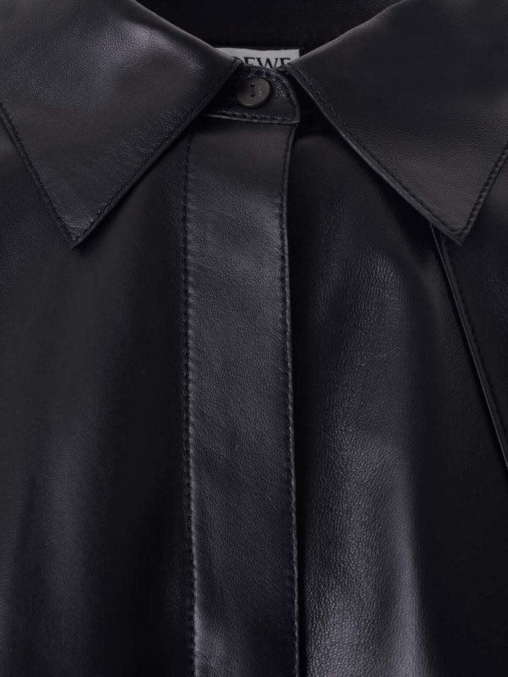 Loewe Nappa Oversize Shirt Shirts - Black | 4de3a6ed93315b87ccd45fbcfa3292be40c1d1f0