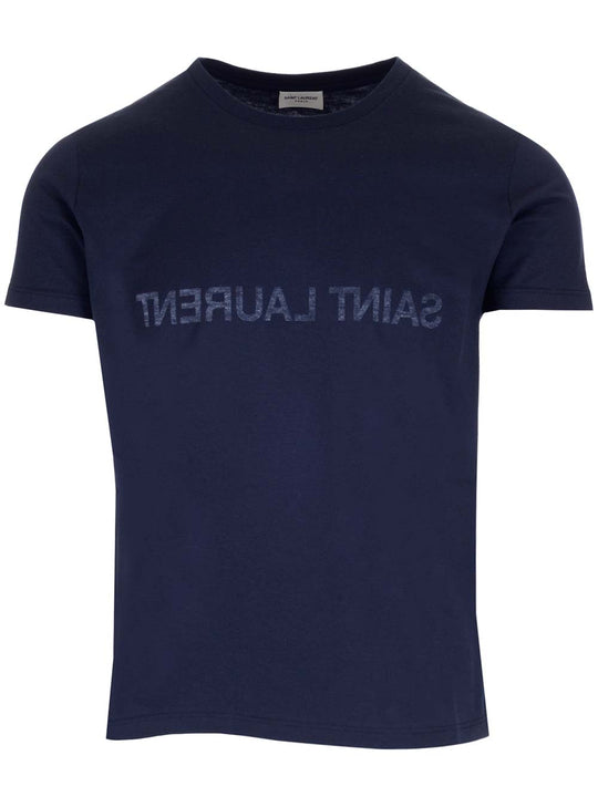 Reverse Logo T-Shirt Blue