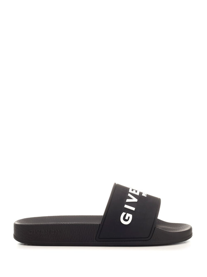 Givenchy Rubber Slide Scarpe basse - Black | 932351ae78d2b62863bf9e6dae9281e01028476c
