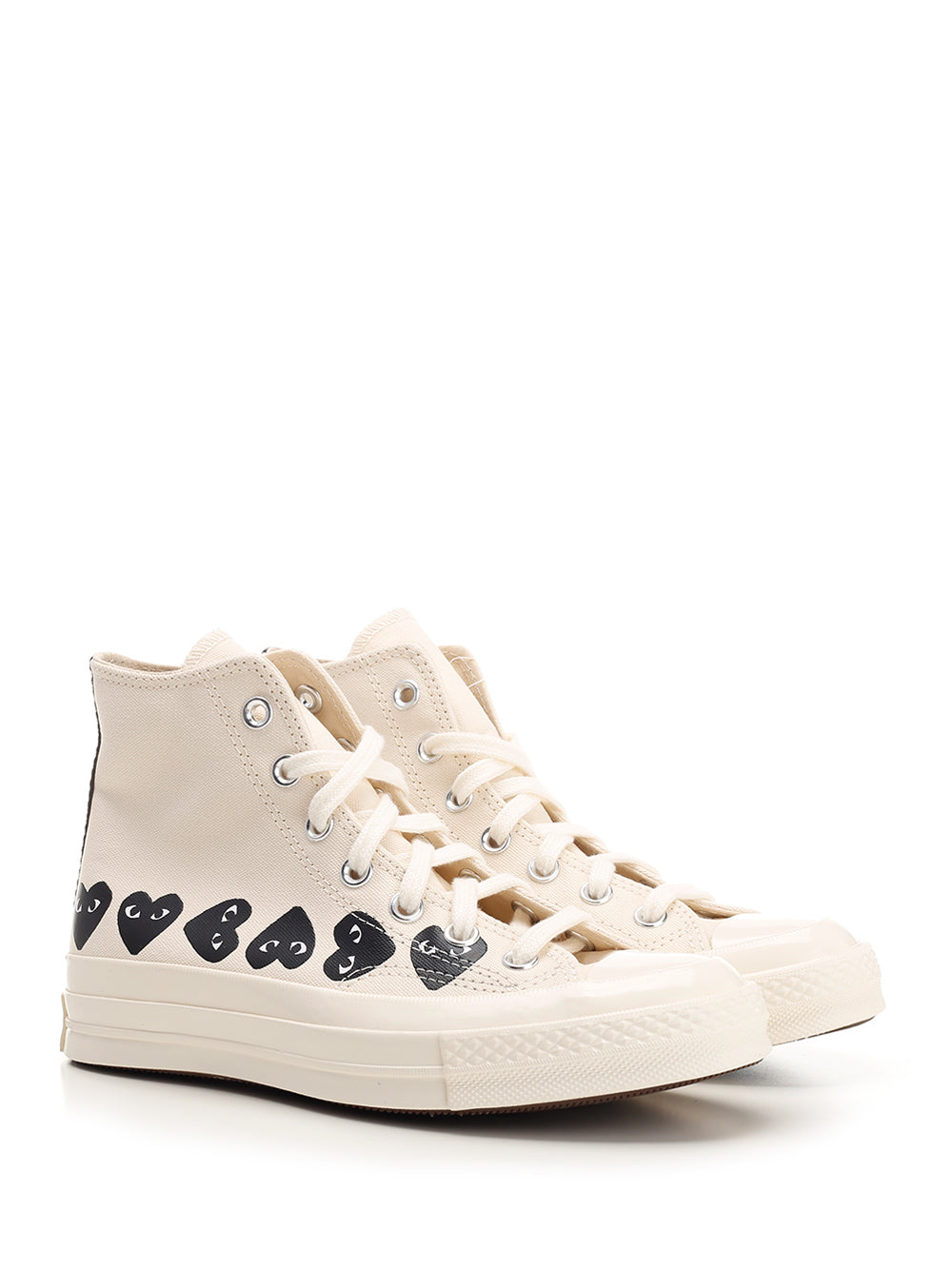 Comme Des Garcons Play Chuck Taylor Sneakers - White | 9f32251dd2f5419e061fb691a69435aed2c09b2d