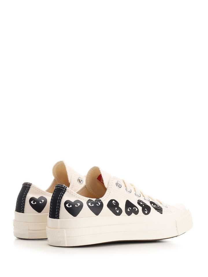 Comme Des Garcons Play Chuck 70 Sneakers - White | dc978f2a3dde145aa4e946f17bc833a81d5faea2
