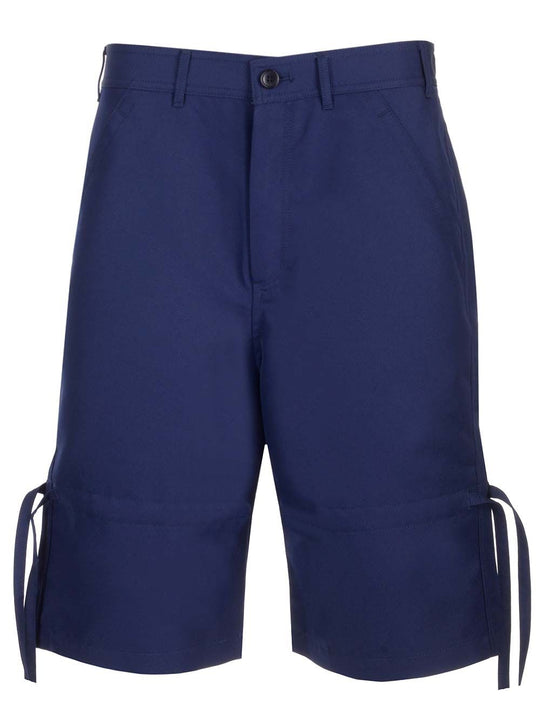 Twill Bermuda Shorts Trousers Blue