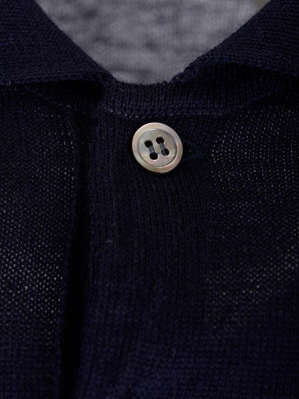 Comme Des Garcons Play Wool Polo shirt - Blue | 999efb9297c169021c6a4fb74a0eeec0f690c393