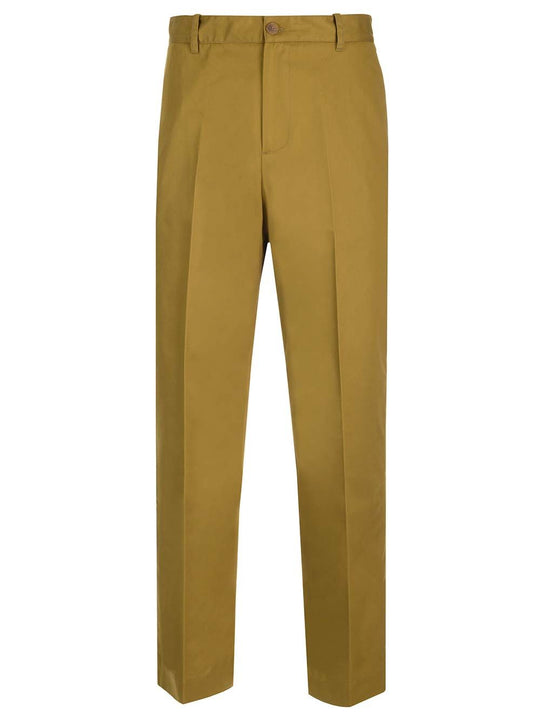 Cotton Chino Trousers Green