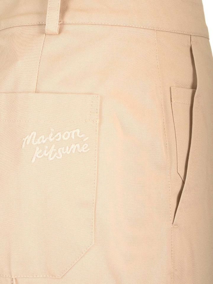 Maison KitsunÉ Slim Fit Chino Trousers - Beige | 495092d161ccca3b3912862c4cdcfa67e03f2c67