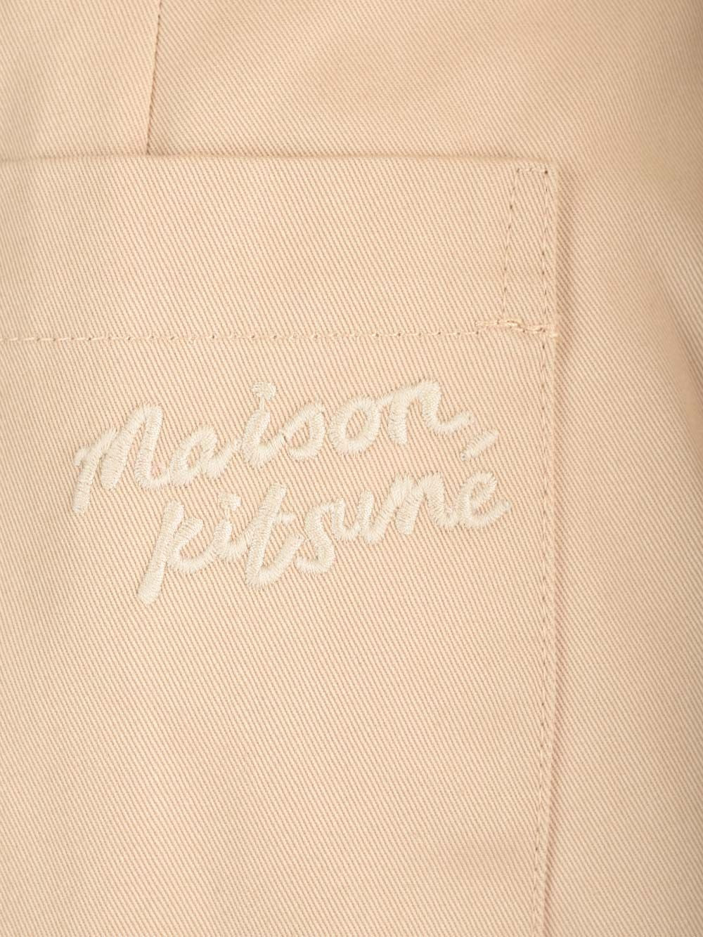 Maison KitsunÉ Slim Fit Chino Trousers - Beige | 8347d144cac8cf51f589db0957eec43bcd00b918