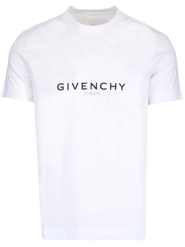 Givenchy Paris Reverse T-Shirt - White | d872a50871157ae8c7754ee8f48d791ab811bf52