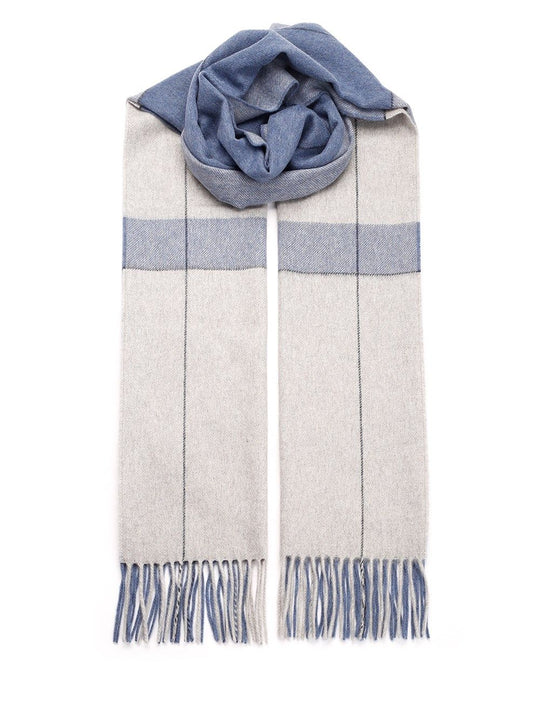 Light Blue/White Check Scarf Scarves And Foulards Light Blue