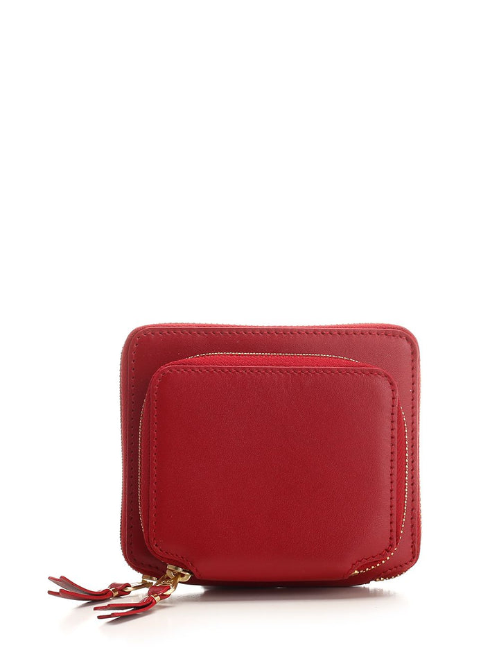 Comme Des Garcons Wallet Black Square Wallet Wallets - Red | 61443862e504e4349d95d6e3657a5297dce8e732