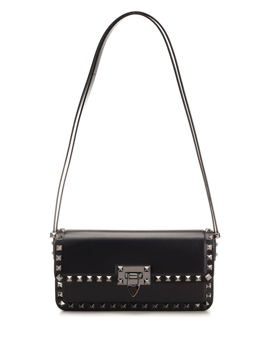 Rockstud23 Shoulder Bags Black