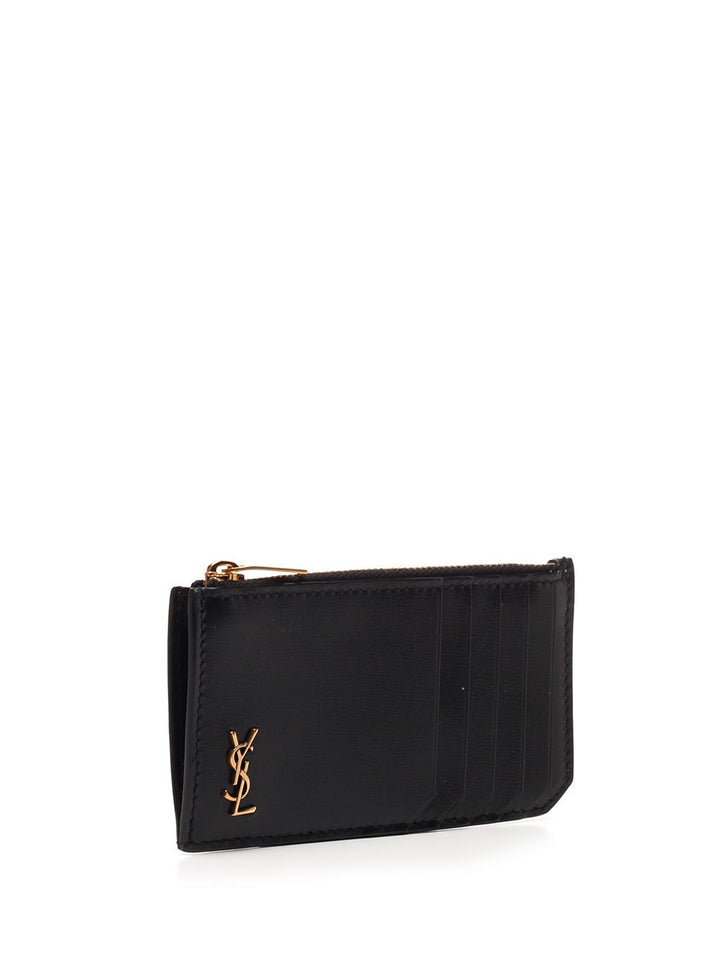 Saint Laurent Fragments Tiny Cassandre Wallets - Black | 796de4265f124a5618596d838df4726376099a2b