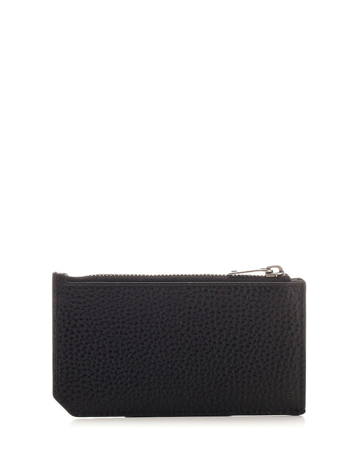 Saint Laurent Grained Leather Card Case Wallets - Black | a858e176a7f4226c3d51189ac4eb336b72240ee1