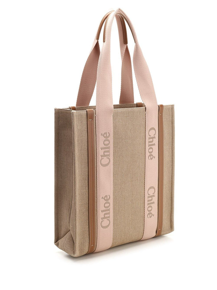 Chloe' Woody Handbags - Beige | b4b35b1459649ed6d6302923e1cac9b85e49e9dd