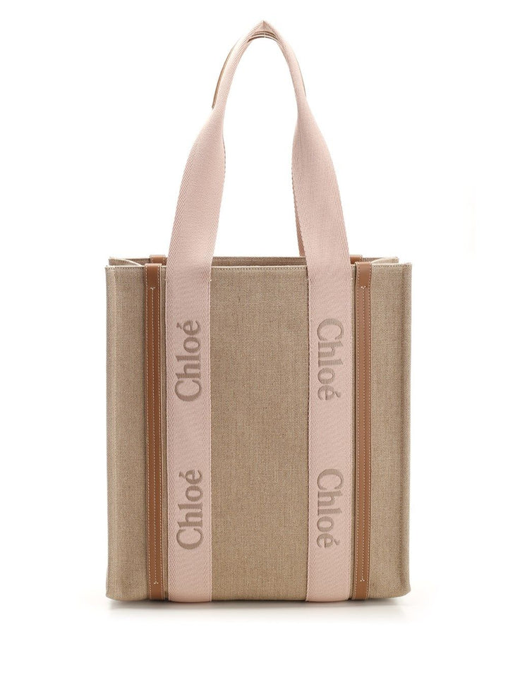 Chloe' Woody Handbags - Beige | 017299ca6a79b079908706de2d797bb4298e52b2