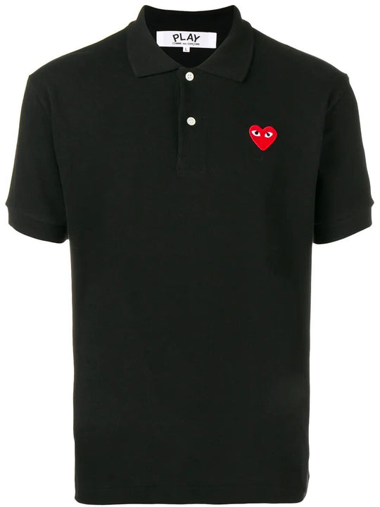 Red Heart Cotton Polo Shirt