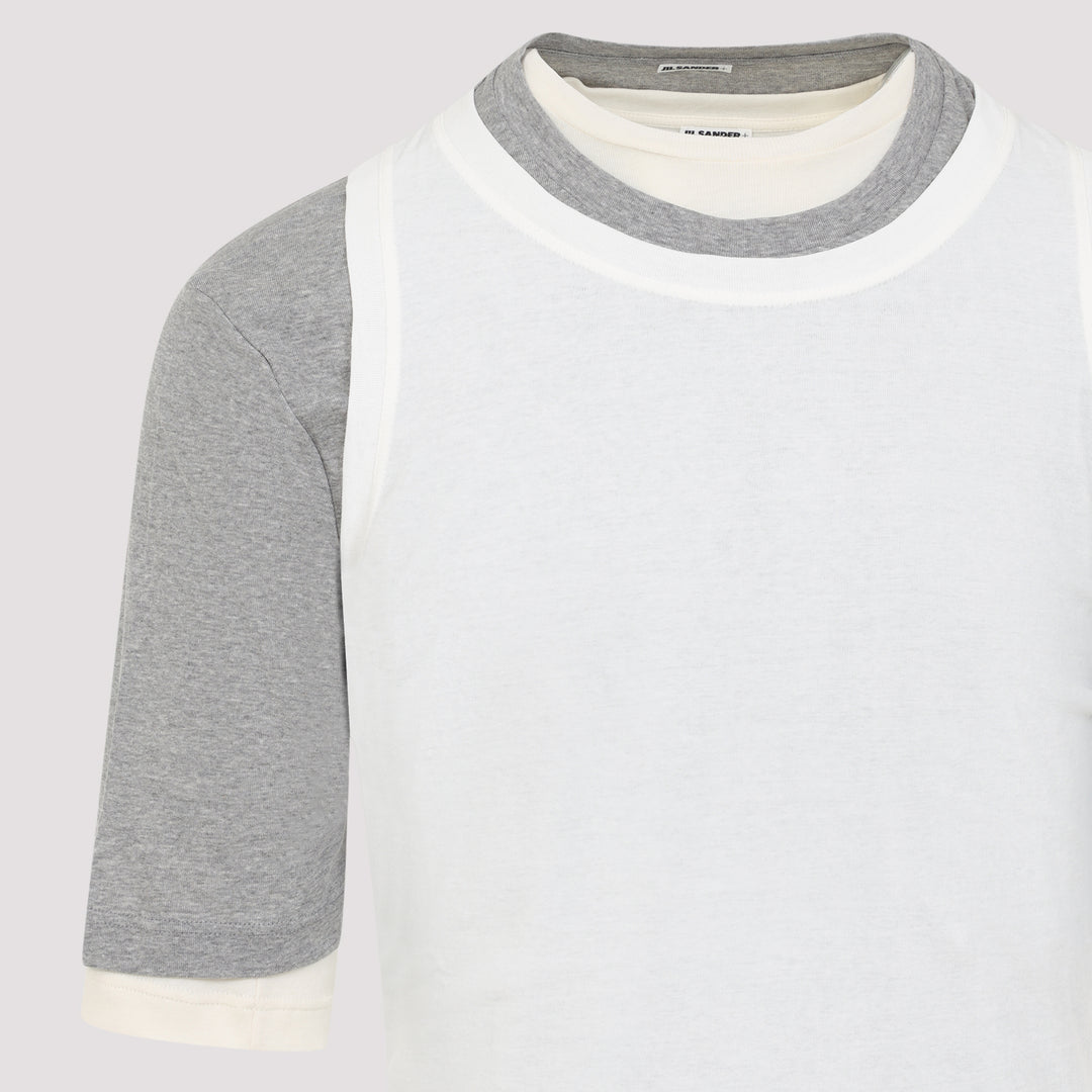 Jil Sander + T-shirts - Grey | d38718fe41f360f7eb8f2fb1ae911edd466c84d4